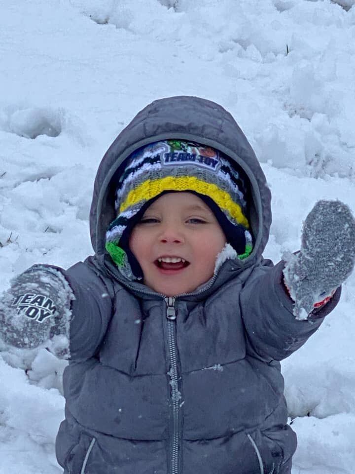 Loving the snow!